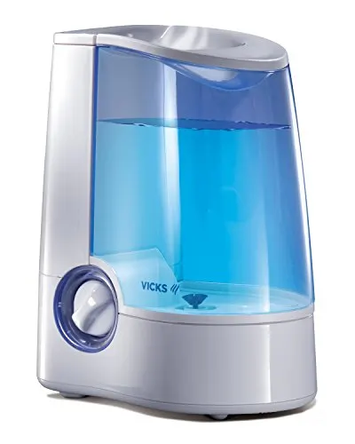 Vicks Warm Mist Humidifier, 1 Gallon, Auto Shut-Off, Filter-Free (V745)