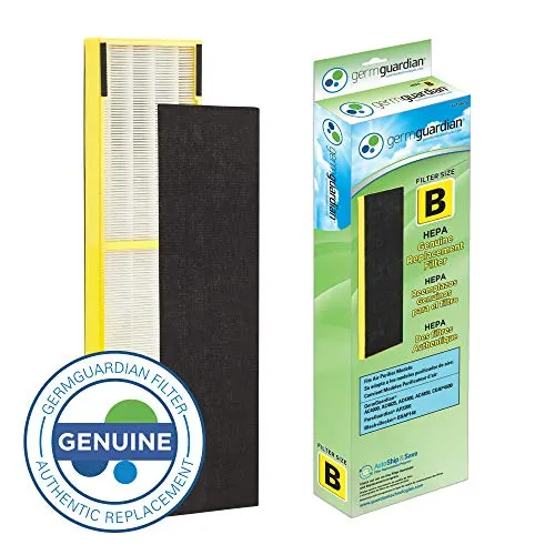 Germ Guardian FLT4825 True HEPA GENUINE Air Purifier Replacement Filter B for Germ Guardian AC4300BPTCA, AC4900CA, AC4825, AC4825DLX, AC4850PT, CDAP4500BCA, CDAP4500WCA, and More